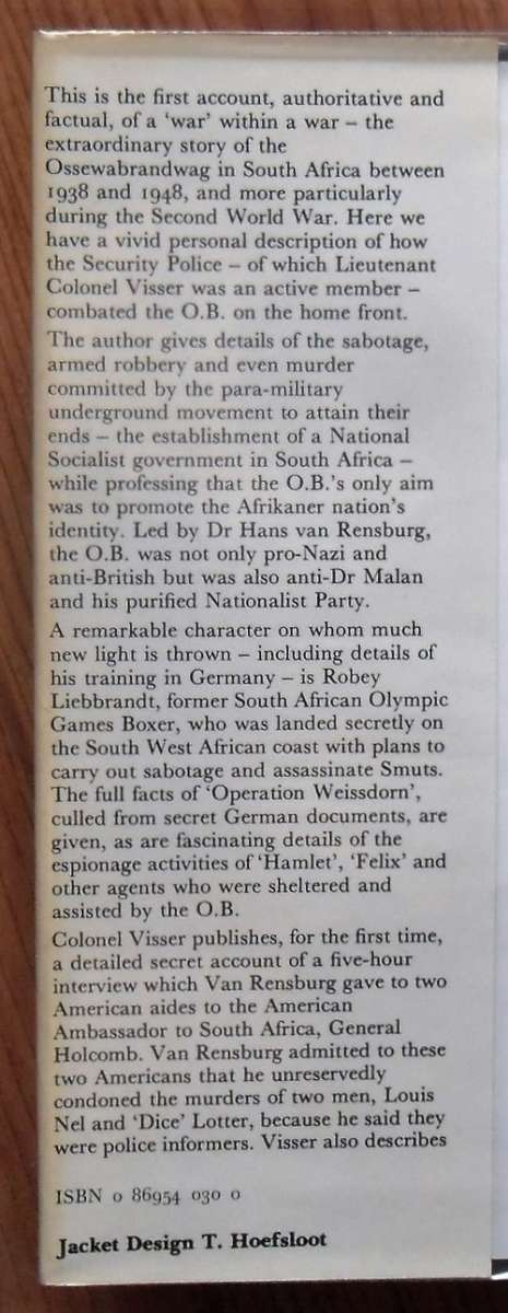 OB Traitors or Patriots by George Cloete Visser