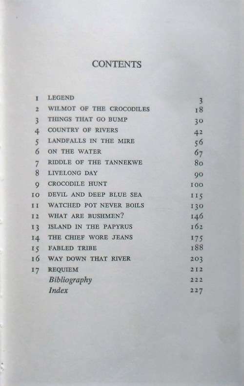 FABLED TRIBE A Voyage to Discover the River Bushmen of the Okavango Swamps by Clive Cowley