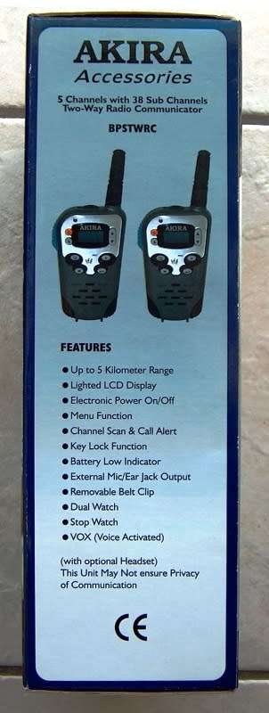 WALKIE-TALKIES (SET OF 2) AKIRA