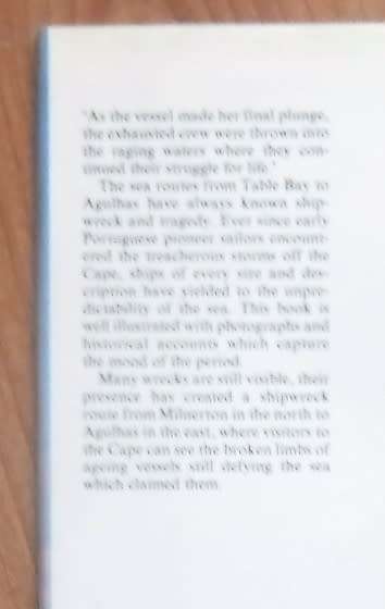 SHIPWRECKS OF THE WESTERN CAPE by Brian Wexham