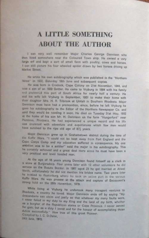 HISTORY OF STELLALAND by Major C G Dennison