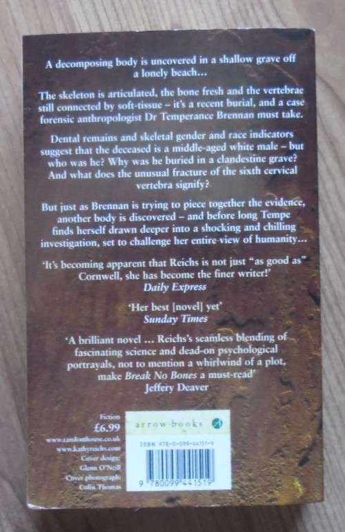 BREAK NO BONES by Kathy Reichs