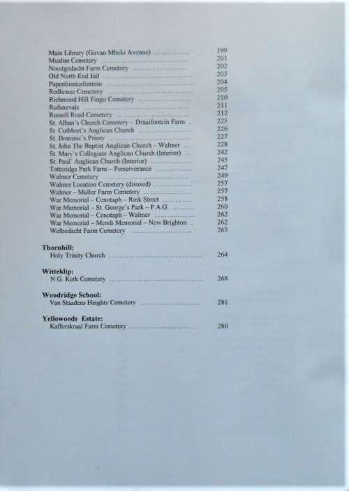 MONUMENTAL INSCRIPTIONS Coastal Cemeteries Nanaga to Kareedouw by Genealogical Society of South Afri