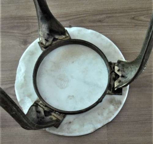 ROUND MARBLE SIDE TABLE