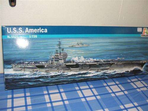 Italeri Aircraft Model Kit 1:720 scale U.S.S America