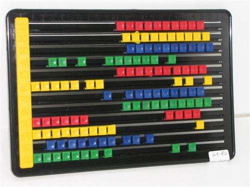Flat plastic abacus
