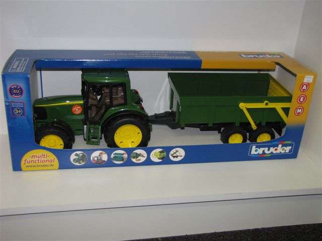 Bruder JD with trailer