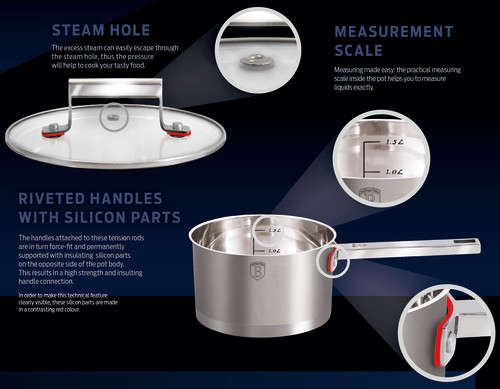 Berlinger Haus 6 pcs cookware set, Phantom Line