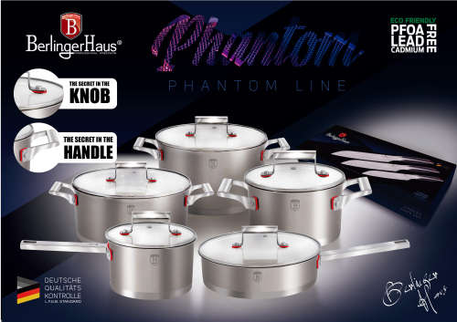 Berlinger Haus 6 pcs cookware set, Phantom Line