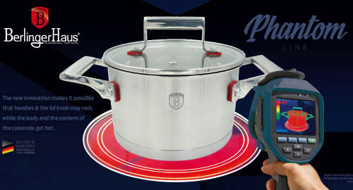 Berlinger Huas 16 cm Stainless Steel Casserole , Phantom Line