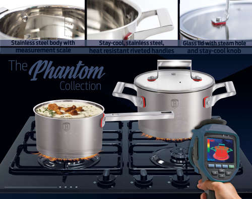 Berlinger Huas 16 cm Stainless Steel Casserole , Phantom Line