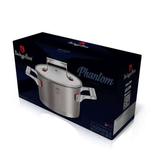 Berlinger Huas 16 cm Stainless Steel Casserole , Phantom Line
