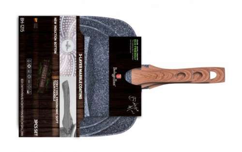 Berlinger Haus - Marble Coating Fry & Grill Set - 3 Piece