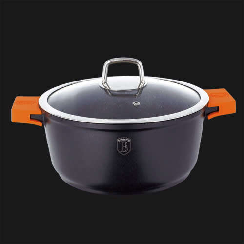Berlingerhaus BH-1097 Casserole with lid 30 cm, Granite Diamond Line