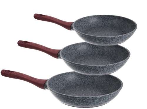 Berlinger Huas 3 pcs Marbele Coating frypan set, Forest Line BH-1214