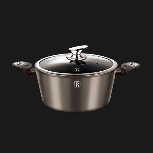 BH-1234 Casserole with lid 20 cm, Carbon Metallic Line