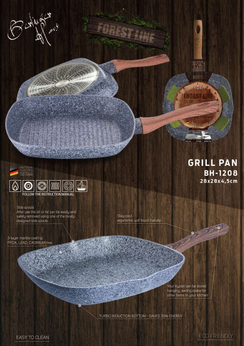 BH-1208 Grill pan 28 cm, Forest Line