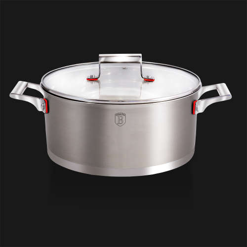 Berlinger Haus Casserole with lid,  26 cm, Phantom Line BH-1334  ¿ RIVETED HANDLES - SAFE TO USE!