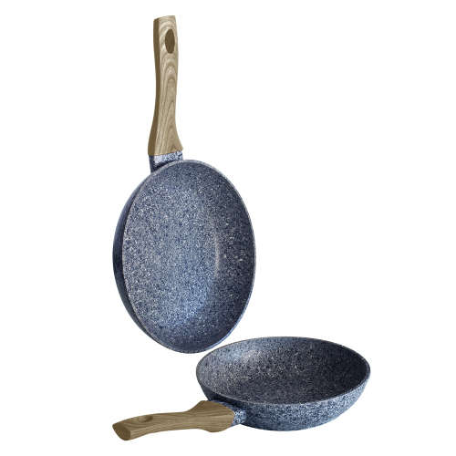 Berlinger Haus 2-Piece Marble Coating Forest Line Fry Pan Set ¿ Light Wood ¿ BH-1574