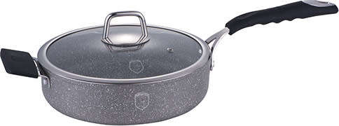 BH-1165 Deep frypan with lid 24 cm, Gray Stone Touch Line