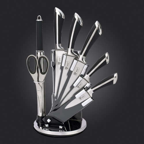 8 Pcs Stainless Steel Knife Set with Rotating Stand RL-KSS RL-KSS700