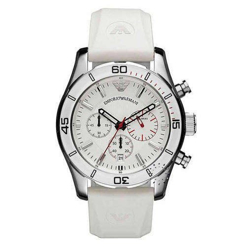 NEW COLLECTION Emporio Armani AR5947 Sportivo Chronograph White Mens Watch
