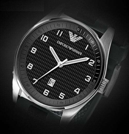 NEW COLLECTION Emporio Armani Silicon Mens Watch AR5875