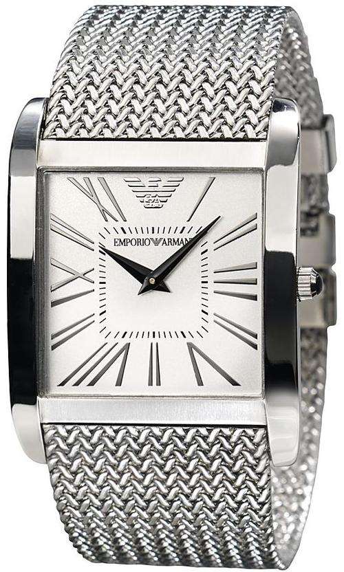 XMAS SPECIAL BRAND NEW Emporio Armani MENS AR2014 Slim Mesh Bracelet Watch