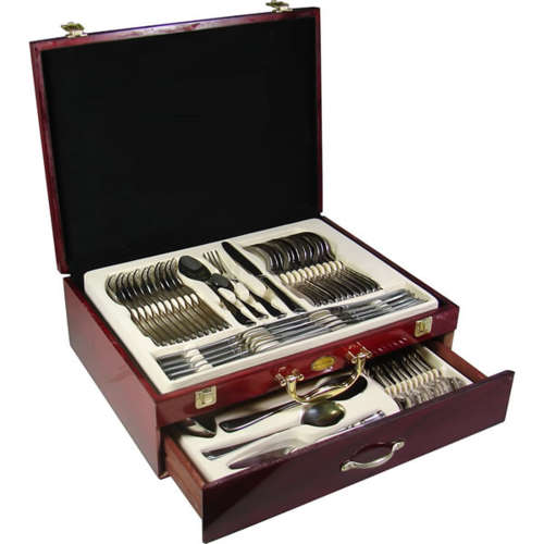 R1499****Brand New*** 70 piece cutlery set****** Comes in two Drwers Wooden Box*****