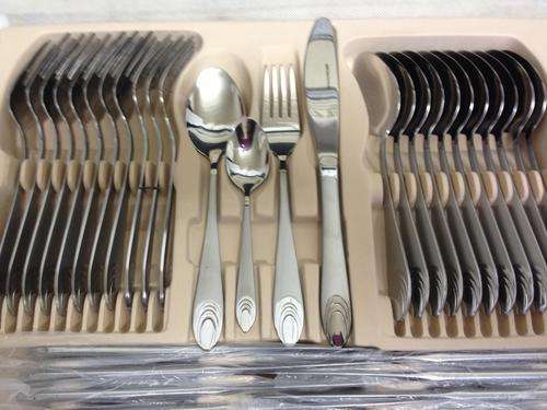 NEW NEW 72pc  Stainless Steel Set in SuitCase (brief box) with Code Lock