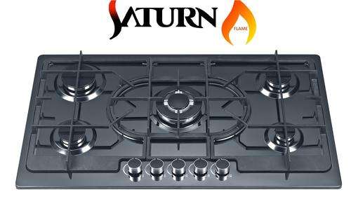 ***R4599*** Built in Gas HOB *** 5 Burners *** Made By 201 SST Black Panel *** Limited Stock