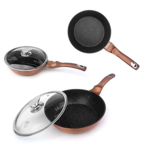 Berlinger Haus 15-Piece Marble Coating Metallic Line Cookware Set ( Copper )