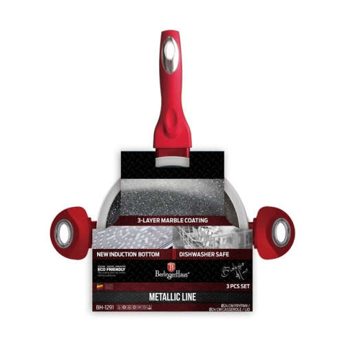 Berling Haus 3 pcs set, Burgundy Metallic Line, BH-1291