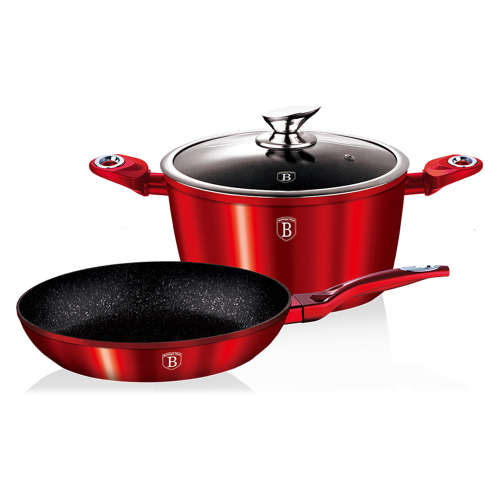 Berling Haus 3 pcs set, Burgundy Metallic Line, BH-1291