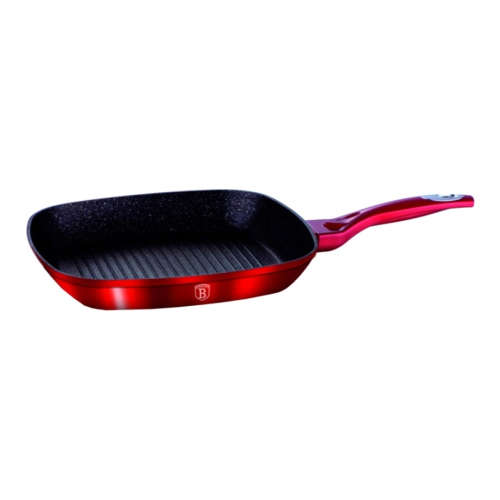 Berling Haus Grill pan 28 cm, Burgundy Metallic Line, BH-1271