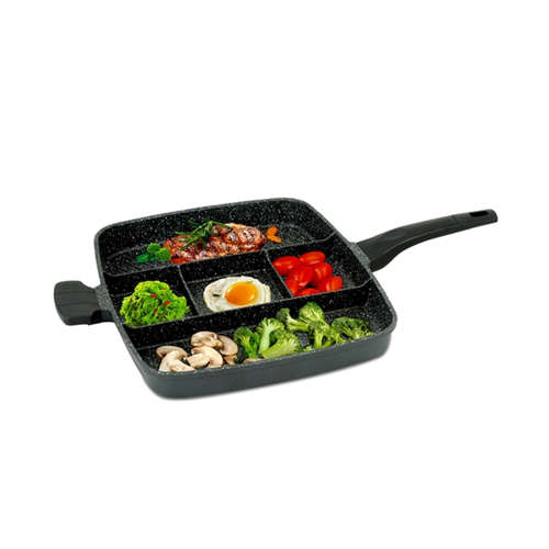 Royalty Line 38cm Marble Coating 4-in-1 Grill & Fry Pan, RL-AG38