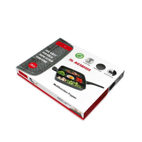 Royalty Line 38cm Marble Coating 4-in-1 Grill & Fry Pan, RL-AG38