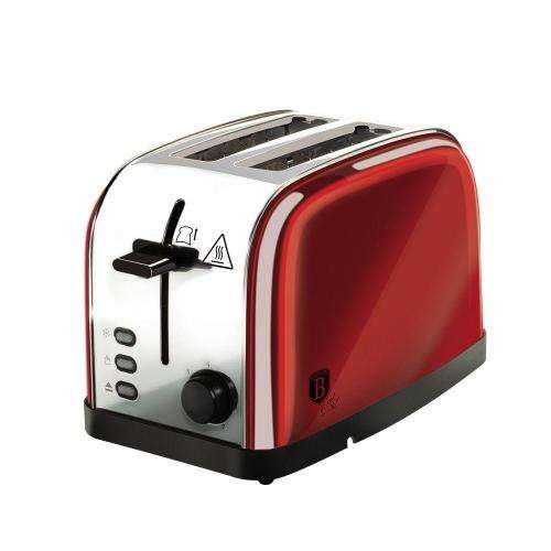 BERLINGER HAUS 2-SLICE TOASTER BURGUNDY METALLIC LINE