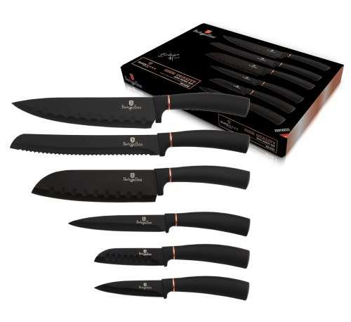 BERLINGER HAUS 6-PIECE KNIFE SET - BLACK ROSE