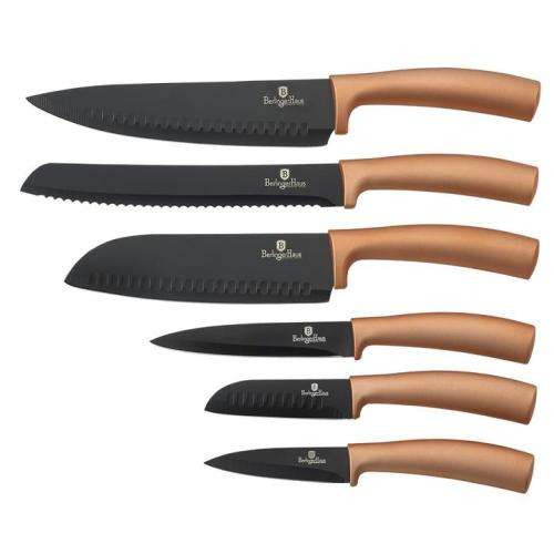 BERLINGER HAUS 6-PIECE MARBLE COATING KNIFE SET,BH-2392
