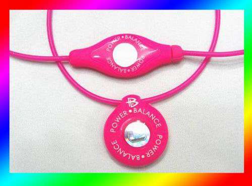 POWER BALANCE SILICONE NECKLACE PINK