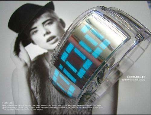 DIGITAL LED WATCH VERY UNIQUE STYLE CLEAR COLOUR