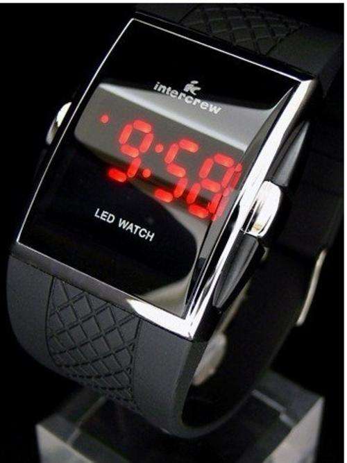 Newest LED luxury Date digital watch Mens Sports red Led watch