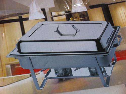 ***** TISSOLI Two Burners Chafing Dish With Two Inner Tray Stunning Stainless Steel*****