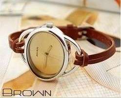*******NEW STYLE LEATHER ROPE WATCH BROWN*********