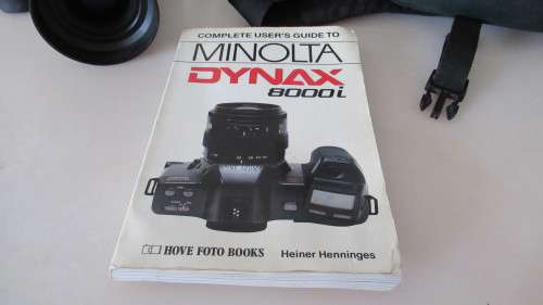 Vintage Minolta Film Camera with zoom lense and bag