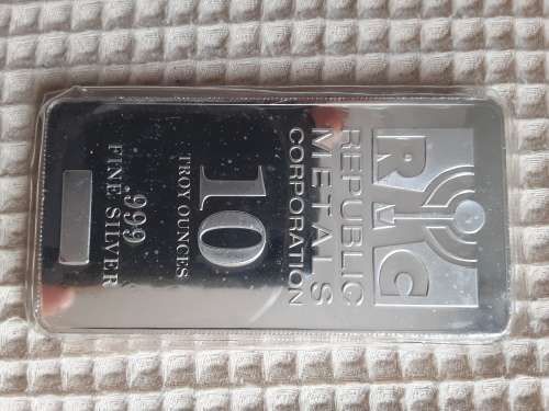 SILVER 10 oz bar .999 fine silver free shipping