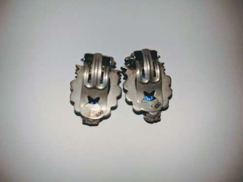 Vintage Peruzzi Florence Italy 800 Silver Earrings