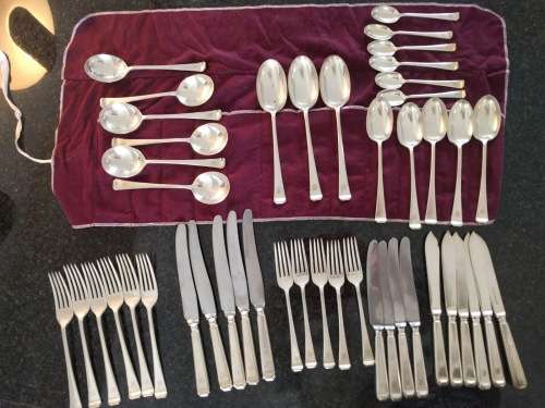 Art Deco Mappin & Webb Silver Plated 'Tudor' Cutlery