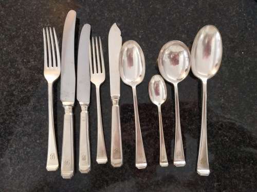Art Deco Mappin & Webb Silver Plated 'Tudor' Cutlery